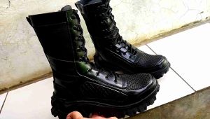 SEPATU BOOTS PDL CROCODILE PU IRLANDIA CORDURA ANTI AIR