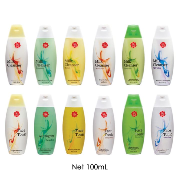 VIVA Milk Cleanser dan Face Tonic 100mL Air Mawar All Varian