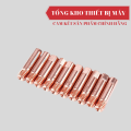 Bộ 11 phụ kiện đầu sung hàn máy hàn MIG gồm béc hàn/chụp hàn khớp nối. 