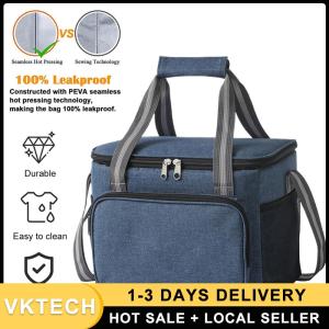 Compact Insulated Lunch Bag with Adjustable Strap Collapsible Cooler Bag for Men Women Reusable Food Container
