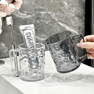 Cốc Uống Nước Đánh Răng Đa Năng Vân Pha Lê Nổi 3D Hiện Đại - Ly Đánh Răng cao cấp Phukienprocare