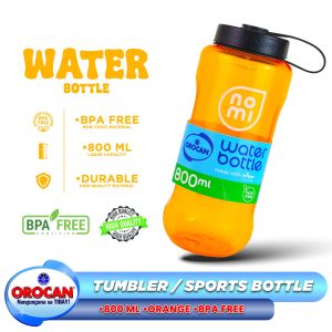 Orocan Nomi Sports Water Bottle / Tumbler with Flat Cover 800ml or 1000ml