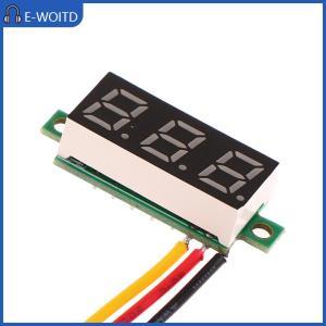 【E-WOITD】 เครื่องวัดแรงดันไฟฟ้าดิจิทัล LED DC 0-100V 1ชิ้น0.28นิ้วปรับได้
