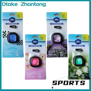 Dtake คลิปช่องแอร์ปรับอากาศในรถที่ใช้งานได้ยาวนานเครื่องกำจัดกลิ่นน้ำมันหอมระเหยกลิ่น0.14ออนซ์น้ำหอมปราศจากแอลกอฮอล์สำหรับรถที่มีกลิ่นสดชื่น