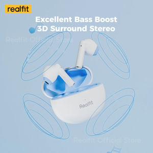 Tai nghe Bluetooth 5.4 Realfit F3 Khử tiếng ồn chủ động ANC Hifi Stereo TWS Super Bass có App điều khiển\ Lenovo LP5 Pro\ Realfit F2