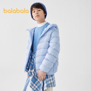 Balabala Kids Down Jacket 2024 New Winter Short Lightweight Outerwear For Boys And Girls