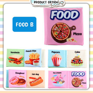 [Choo Choo Toy] Baby Cloth Book Early Education Toy Palm Book Soft Book Nontoxic Fabric Book 宝宝布书 Buku Kain - BKM02