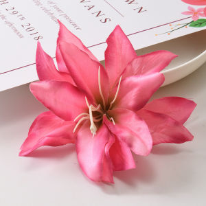 C.three Atmosphere Lily Flower Hair Clip Super Fairy Headdress 3D Simulation Flower Hair Clip