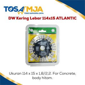 DIAMOND WHEEL ATLANTIC 114x15MM SUPER LEBAR & Awet | Mata Potong Concrete Batu | Keramik | Granit