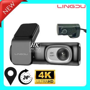 🌟🌟 New Arrived 🌟🌟 Lingdu 4k dashcam Front & Rear 1set cam | Hight resolution | GPS | 24h Recorder | D600