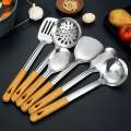 Peralatan Masak / Alat Masak Stainless / Gagang Kayu. 