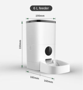 Máy cho chó mèo ăn tự động dùng app TUYA SMART có camera theo dõi hoặc gọi âm thanh thoại