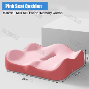 High-quality Memory Foam Seat Cushion Lumbar Pillow Breathable Relieve Hemorrhoids Back Pain Moxoe