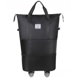 VOYUE Wet And Dry Separatio Handheld Luggage Bag Folding Large Capacity Universal Wheel Travel Bags Scalable Mens Busin Trip Handbag