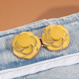 Camellia Rose Petal Waist Button A Tool To Change Your Jeans To A Smaller Waist Fixed Button Jeans Button Pins