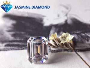 Kim cương nhân tạo Mỹ Moissanite giác cắt Emerald