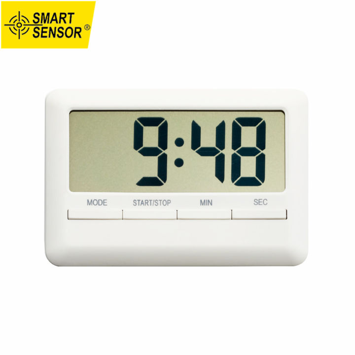 Smart Sensor LCD Digital Alarm Clock Timer Large Time Manual Countdown ...