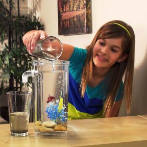 ตู้ปลาจิ๋ว ไม่ต้องเปลี่ยนน้ํา ตู้ปลาขนาดเล็ก ตู้ปลากัด ตู้ปลาสวยงาม