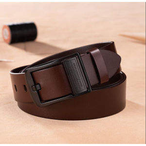 [Premium Durability] Genuine Leather Belts for Men/Handcrafted Full-Grain Leather Belts/Classic Dress Belts Timeless Style/Secure Fit/Long-Lasting Wear Everyday and Formal Attire