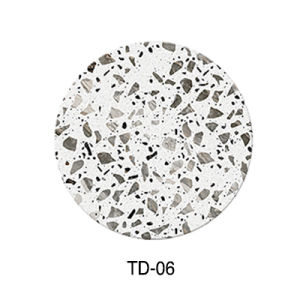 ESPACE - Hard Diatomite Coaster Fast Drying Water-Absorbent Anti-Slip Cork Base Terrazzo Design Drink Coasters - ( GRANITO BY THE ESPACE COLLECTION )