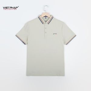 Áo Polo Nam VIỆT PHÁP Form Basic Chất liệu Cotton Pique co giãn thấm hút mồ hồi tốt 2A002
