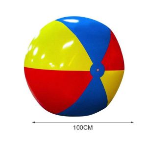 Bola Pantai Jumbo Warna 100cm Bola Pantai Raksasa Tiup Jumbo PVC Giant Beach Ball
