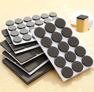 แผ่นรองกันลื่น แผ่นรองขาเก้าอี้ แผ่นรองขาโต๊ะ ที่รองขาเก้าอี้ ที่ติดขาเก้าอี้ แผ่นรองขาเฟอร์นิเจอร์ กันลื่น กันรอย ลดเสียง