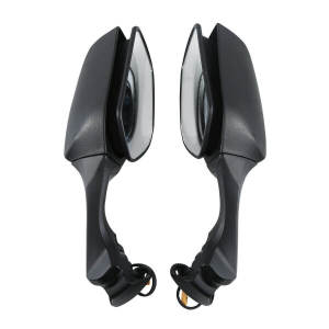 Motocycle ABS Rear View Mirrors LED Turn Signal For Kawasaki Ninja ZX10R ZX-10R 2016-2020 2019 2018 2017 16 2011-2015 2014 2013