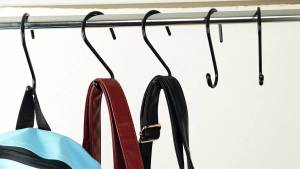 12 Pack 4-1/2 Inch S Hooks Large Vinyl Coated Closet Hooks Non Slip Heavy Duty for Hanging Steel Metal Black Rubber Coated for Jeans Plants Clothes Pot Pan Cups Towel