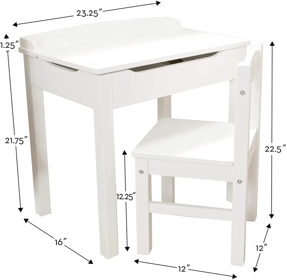 Melissa Doug Kids Children Child Lift-Top Desk Table Chair Set
