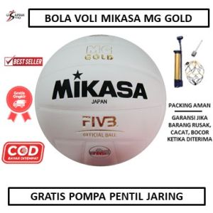 Bola Voli Mikasa MG Gold OriginaI - Bola Volly Mikasa OriginaI MG Gold - Bola Voli Mikasa Dewasa Latihan - Bola Voli Murah Empuk Berkualitas