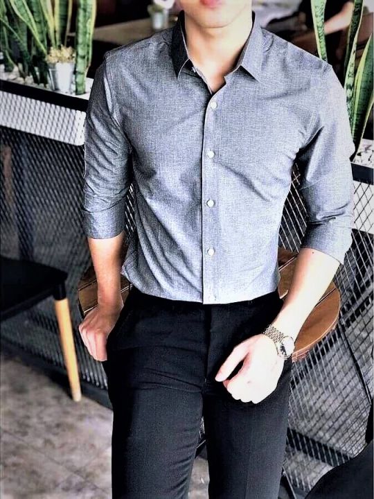 Áo sơ mi dài tay kiểu dáng Công sở Nam MADE IN VIETNAM | Lazada.vn