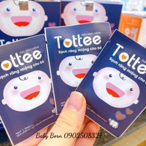 [CHÍNH HÃNG] - Gạc rơ lưỡi Tottee Tinh Chất Cỏ Ngọt Làm Sạch Và Ngăn Ngừa Các Vấn Đề Răng Miệng Cho Bé