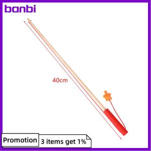 banbi Baby Magnetic Fishing Toy Childrens Fishing Rod Extended Wooden Fishing Rod Built-in Strong Magnetic Hook Fishing
