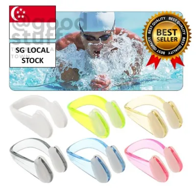 [SG FREE ] Nose Clip Swim Supplies Quality High Elastic Silicone Diving Swiming Comfortable Soft Surfing Swim Nose Clip