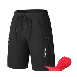 WOSAWE Nam phụ nữ quần ngắn đạp xe đạp núi 4D đệm thể thao ngoài trời thể thao MTB xe đạp quần ngắn