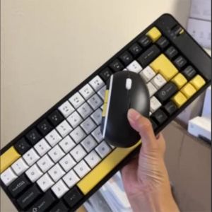 Switchable Bluetooth 2.4G Keyboard Mouse Silent Mouse Soft Click Keyboard