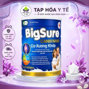 BigSure Canxi Nano Cơ Xương Khớp – Bổ Sung Canxi Nano & Glucosamin Hỗ Trợ Xương Chắc Khỏe Khớp Linh Hoạt