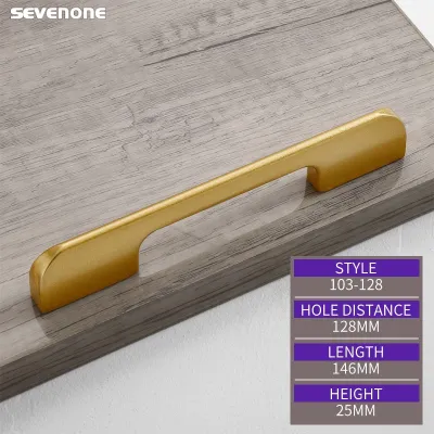 Furniture Handles Cabinet Knobs Gold Wardrobe Dresser Drawer Handle Kitchen Cupboard Pulls