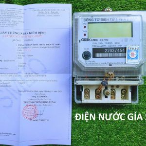 Công Tơ Điện Tử GELEX EMIC 1 Pha 2 Dây Chính Hãng Có Giấy Kiểm Định TP