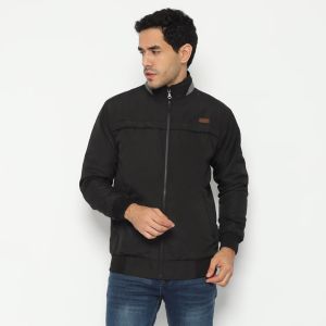 Arcilo Jaket Pria Bomber Torquem Black - Anti Angin & Ringan Desain Stylish Modern