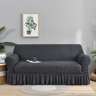 CSR155 Cover Sofa Sarung Sofa 1 2 3 4 Seater Elastis Motif Rumbai