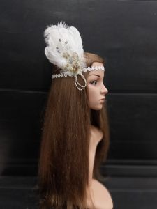 ที่คาดผมนางฟ้า ที่คาดผมขนนก แต่งลูกไม้ ประดับเพรช สวมง่ายน้ำหนักเบา เหมือนคาดผมธรรมดา พร้อมส่ง