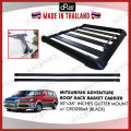Mitsubishi Adventure Aerorack Roof Rack Carrier Car Basket 50"x38" Black Gutter Mount with Crossbar ( 313 ). 