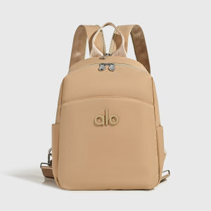 ALO NylonBackpack Women Multi Pocket Lightweight Casual Daypack Ladies Travel School Bag
