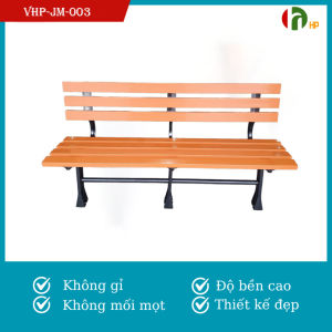 Ghế công viên ghế gỗ nhựa có tựa lưng  ghế dài ngoài trời Hồng Phát - VHP-JM-003