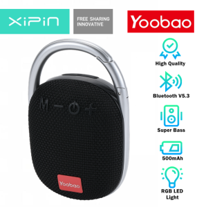 Yoobao M11 Bluetooth V5.3 Portable Wireless Clip Design Hi-Fi Small Speaker with RGB Colorful Lights