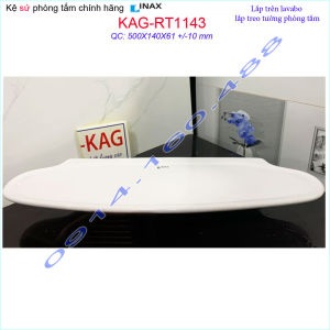 [HCM]Kệ sứ LInax KAG-RT1143 kệ dưới gương đựng xà phòng nhà tắm cao cấp chính hãng sứ trắng tinh dễ vệ sinh sang trong sạch sẽ