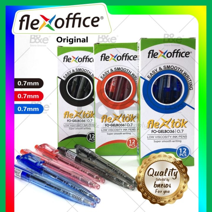 Bnesos B&e School Office Supplies Flextok Smooth Ink Pen 0.7 Ball Pen ...