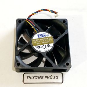 Quạt 7Cm Dày 2.0Cm / Điện áp DC 12V Loại 4 dây đầu 4 PIN (Quạt tháo LK)